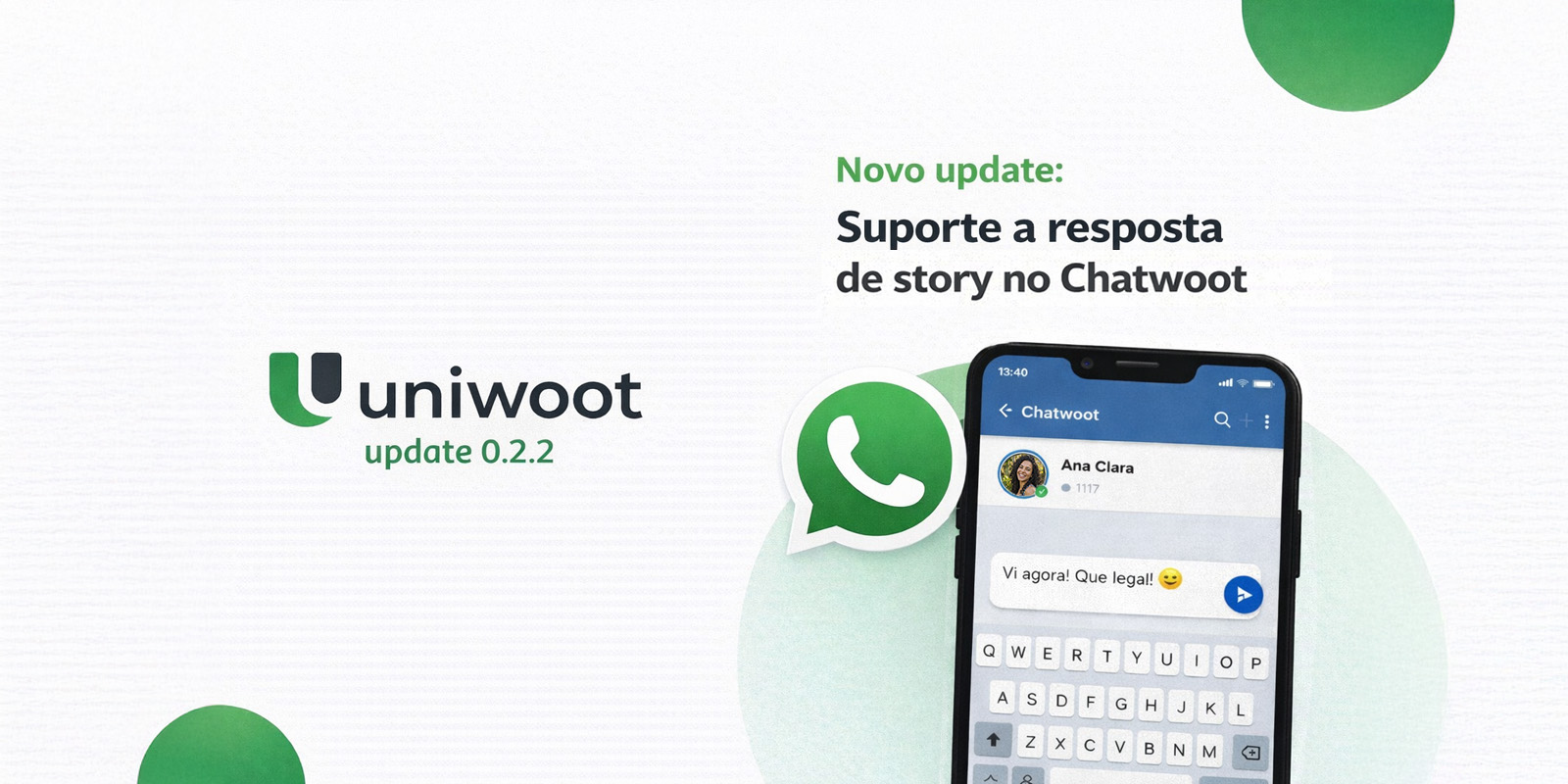 Update: Suporte completo para Status do WhatsApp